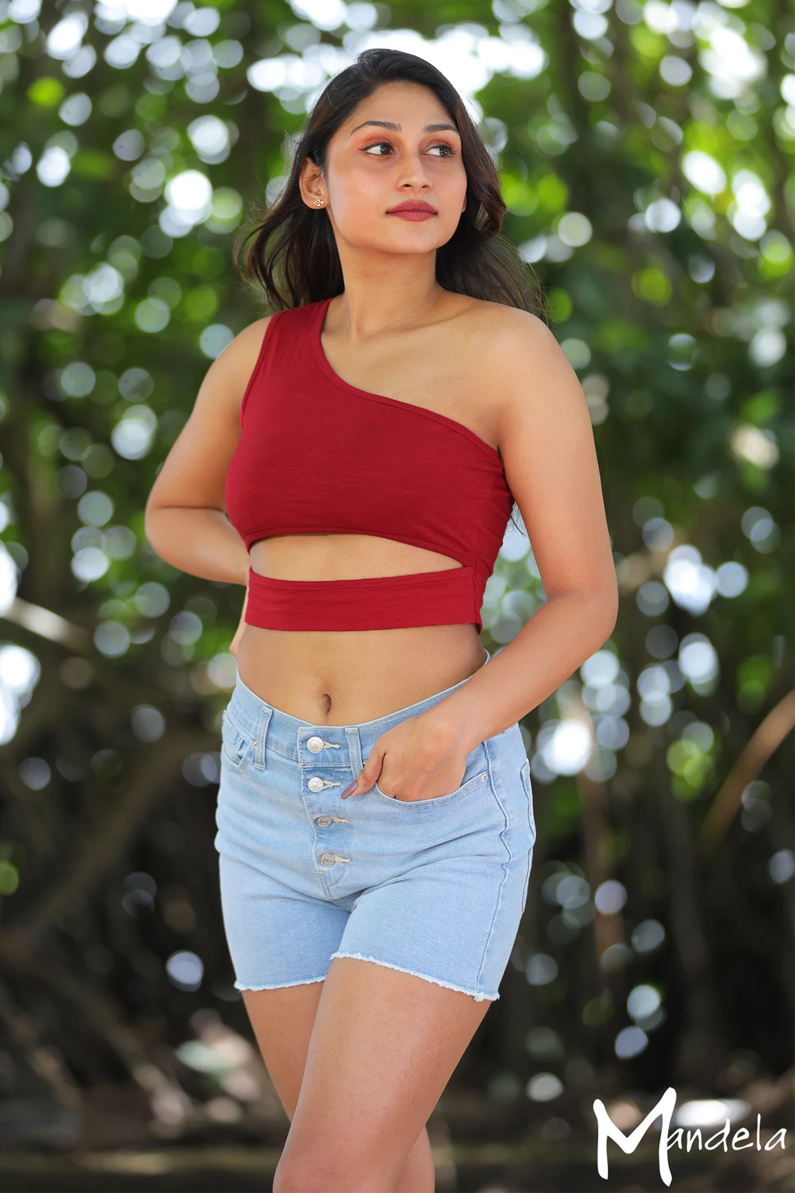 High Waisted Jean Short