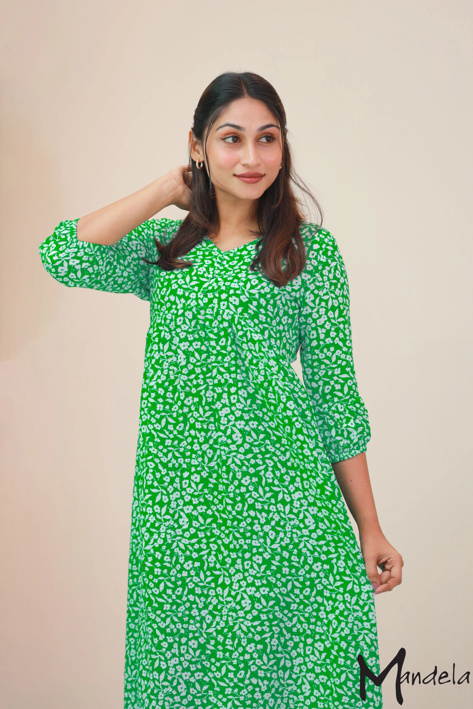 Floral Print Midi Dress