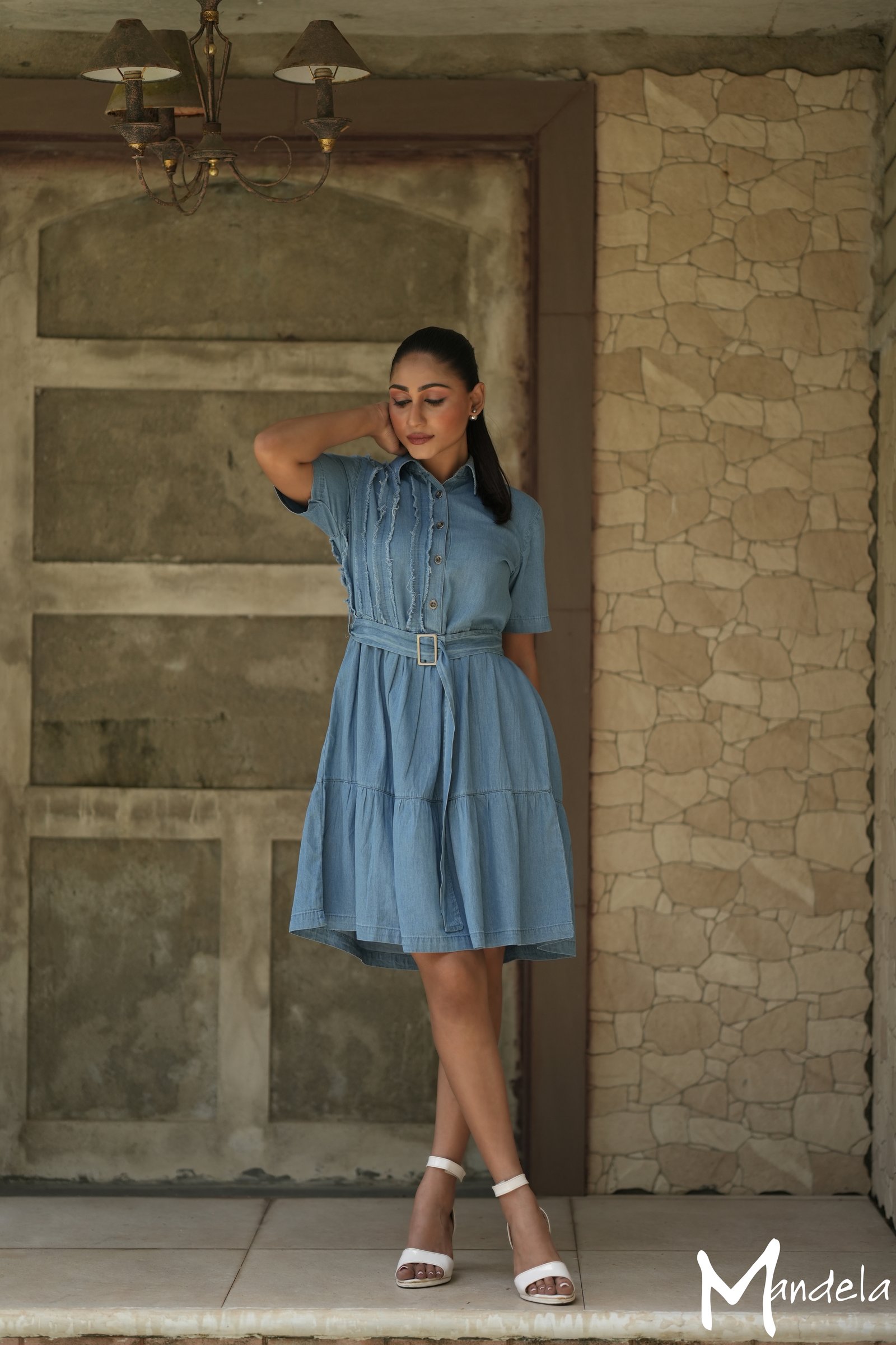 Denim Short Dress