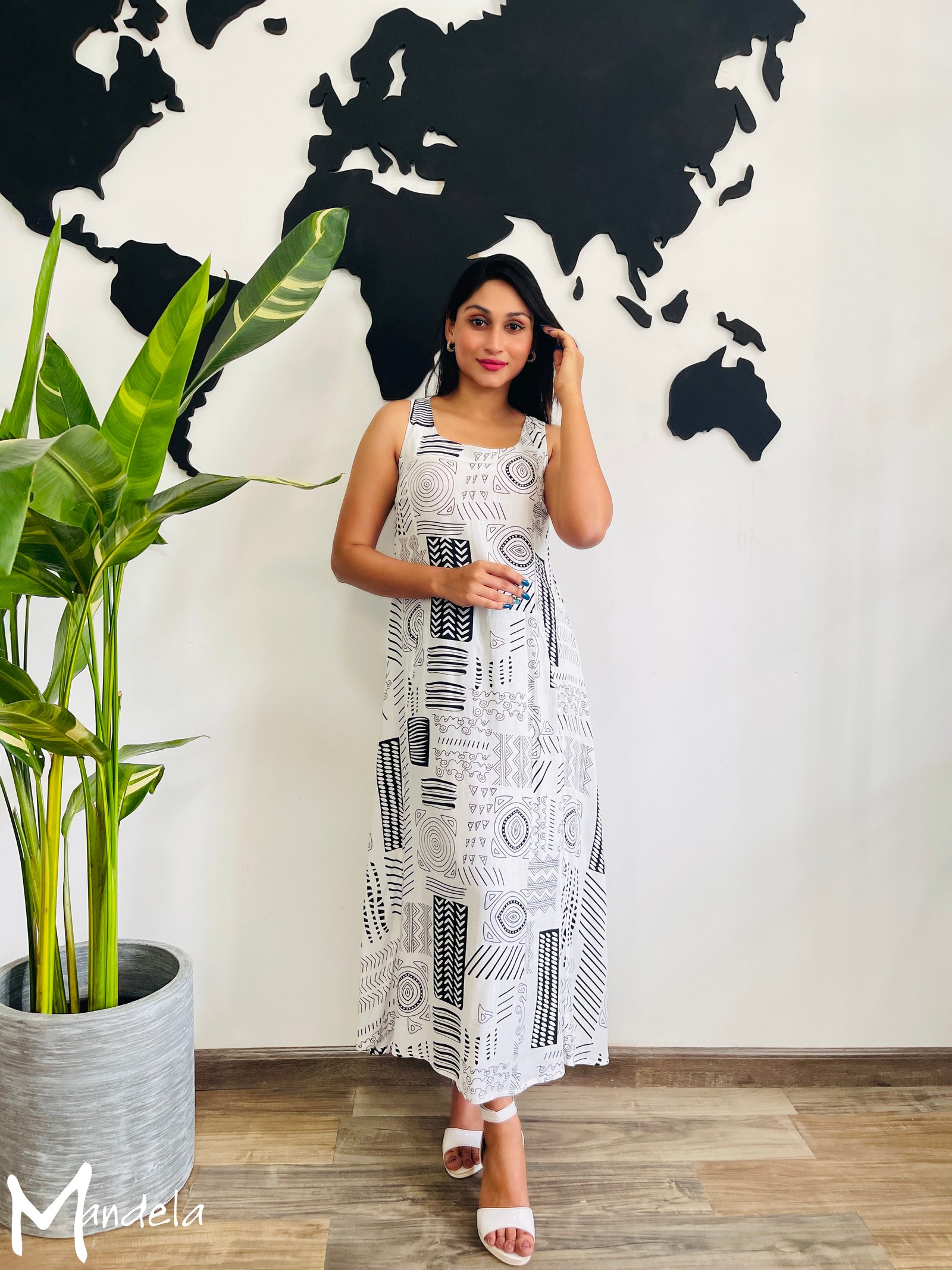 Casual Printed Long Dress